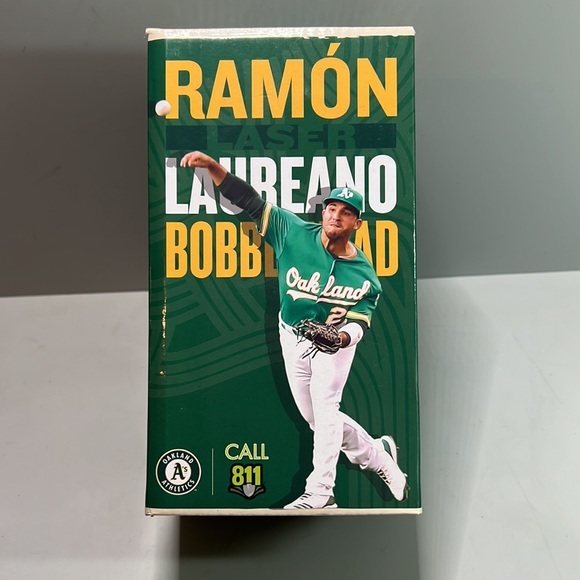 Ramon Laureano Laser Bobblehead. Oakland A’s Athletics with working soundchip - Picture 12 of 15